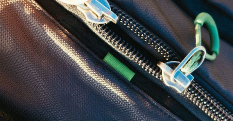 Zipper - Black Leather Bag