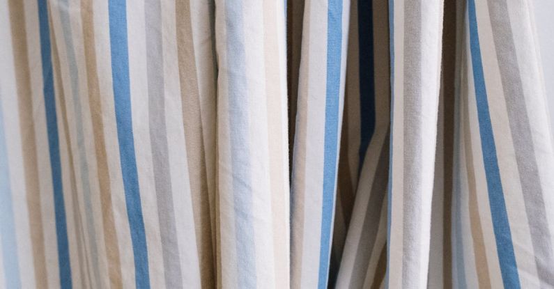 Fabric - Close up of Striped Curtain