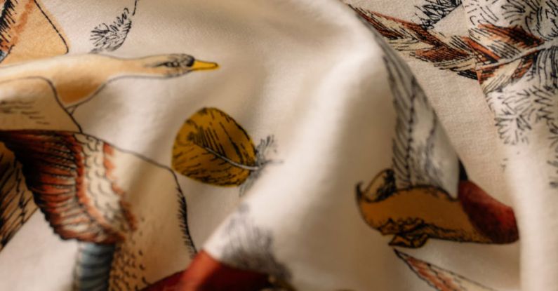 Fabric - Retro Fabric with Bird Print
