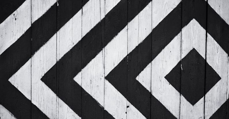 Pattern - White and Black Wooden Board
