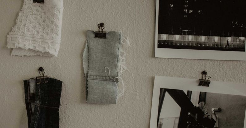 Hemming - Craft Fabrics Hanging on a White Wall
