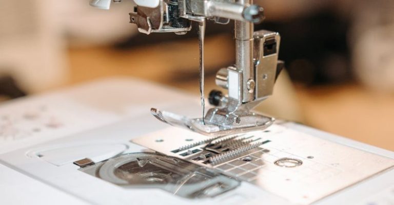 Seam Finishes - Sewing Machine Close-Up Photo