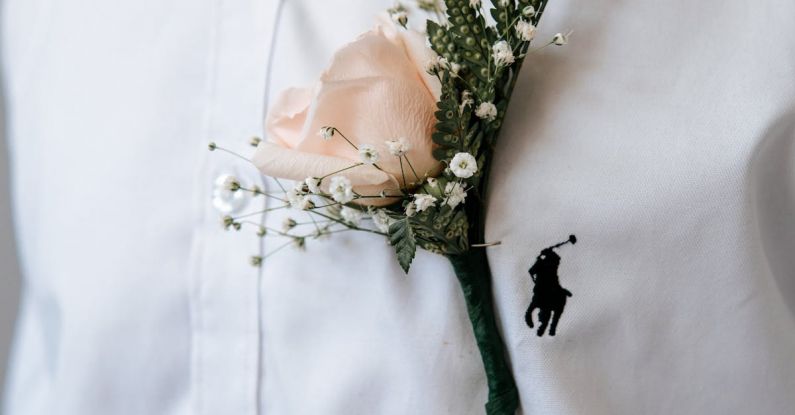 Buttonhole - Man in White Shirt with a Flower